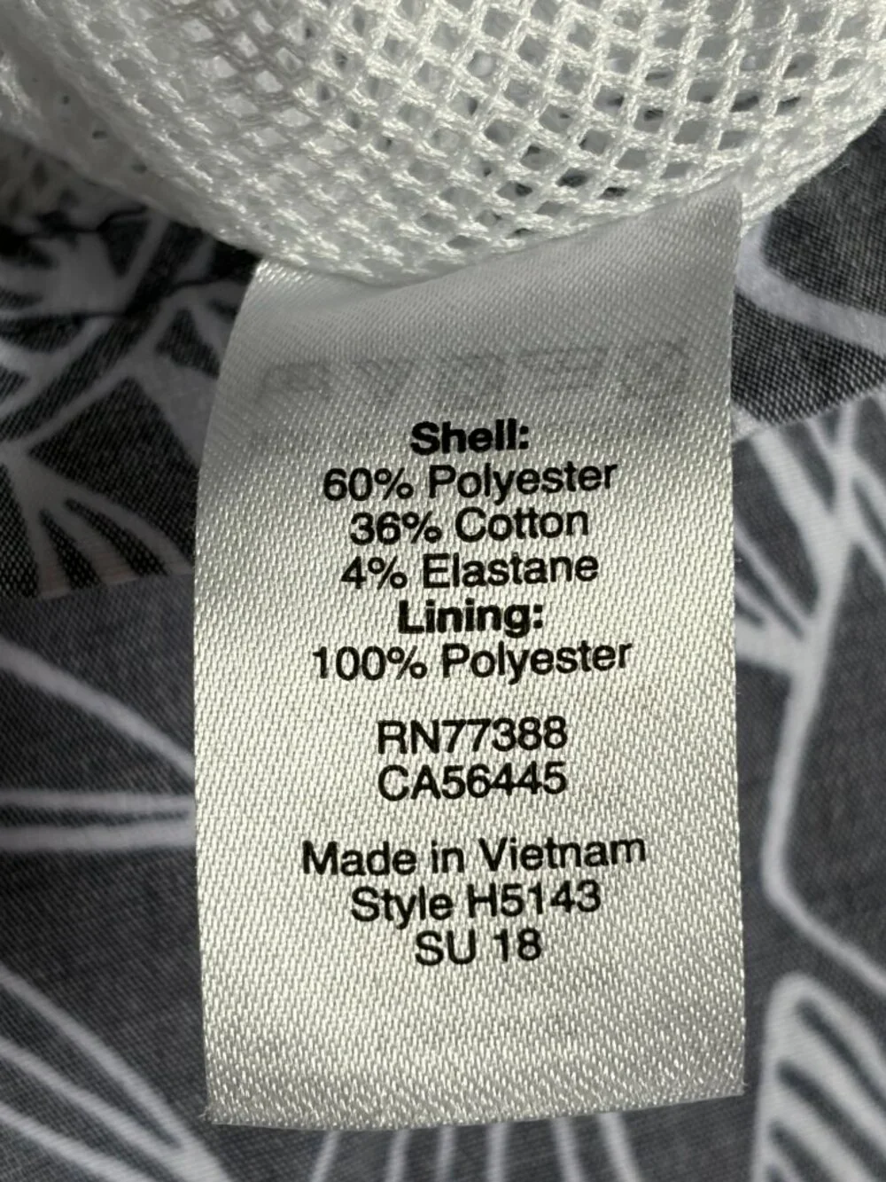 J. Crew Men's Flex Swimwear Men's Floral Swim Trunks (Grey & White) - 31